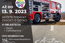 Dotace IROP+ v oblastech: HASIČI a CYKLODOPRAVA