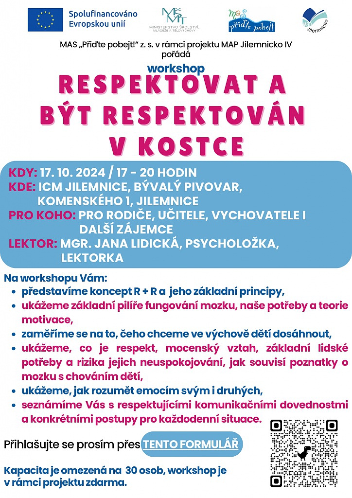 Workshop Respektovat a být respektován