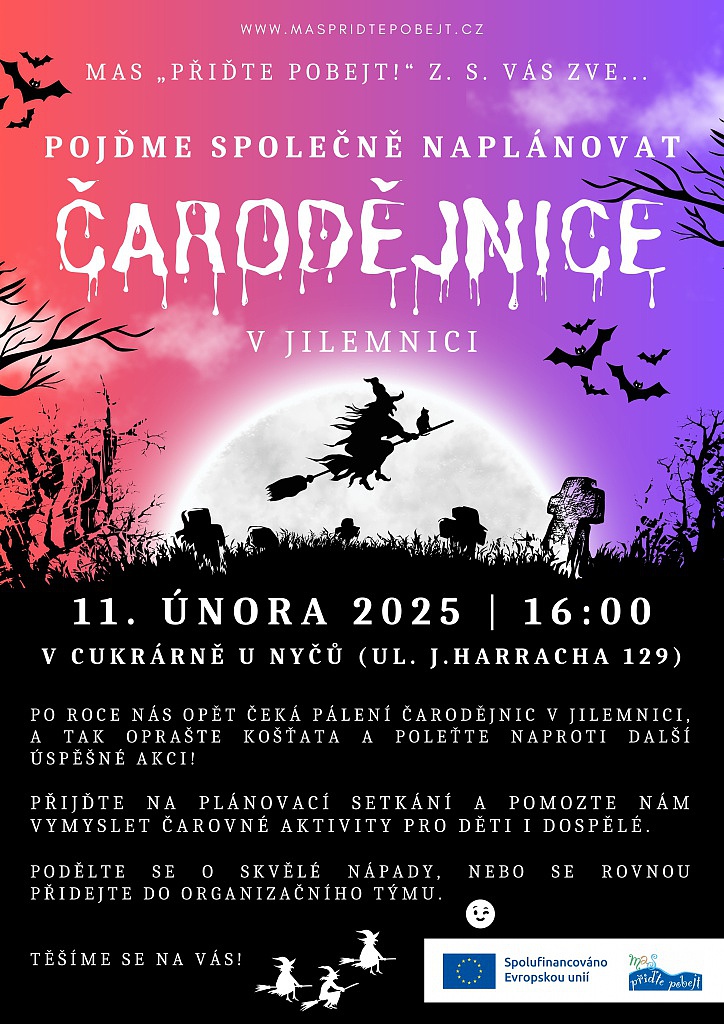 Pojme spolen naplnovat ARODJNICE V JILEMNICI 2025