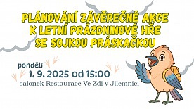Plánování závěrečné akce se sojkou Práskačkou
