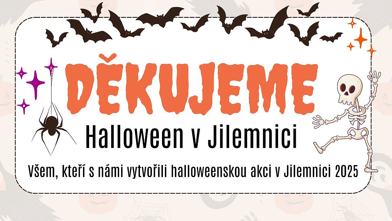 Poděkování - Halloween v Jilemnici 2025
